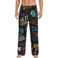 thumbnail image 1 of Balery Men'S Basketball Pants,Sleepwear Pants,Pajama Pants,Pj Bottoms Drawstring And Pockets-Small, 1 of 9