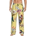 thumbnail image 1 of Balery Men'S Beautiful Bright Birds And Flowers Pants,Sleepwear Pants,Pajama Pants,Pj Bottoms Drawstring And Pockets-X-Large, 1 of 9