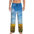 thumbnail image 1 of Balery Men'S Blooming Sunflower Field Pants,Sleepwear Pants,Pajama Pants,Pj Bottoms Drawstring And Pockets-Small, 1 of 9