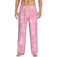thumbnail image 1 of Balery Men'S Breast Cancer Awareness Pants,Sleepwear Pants,Pajama Pants,Pj Bottoms Drawstring And Pockets-Xx-Large, 1 of 9