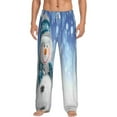 thumbnail image 1 of Balery Men'S Christmas Snowman In The Snow Pants,Sleepwear Pants,Pajama Pants,Pj Bottoms Drawstring And Pockets-Xx-Large, 1 of 9