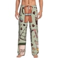 thumbnail image 1 of Balery Men'S Coffee Makers Macaroons Chocolate Pants,Sleepwear Pants,Pajama Pants,Pj Bottoms Drawstring And Pockets-Xx-Large, 1 of 9