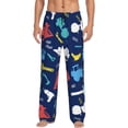 thumbnail image 1 of Balery Men'S Colorful Excavator Pants,Sleepwear Pants,Pajama Pants,Pj Bottoms Drawstring And Pockets-Small, 1 of 9