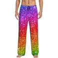 thumbnail image 1 of Balery Men'S Colorful Glitter Pants,Sleepwear Pants,Pajama Pants,Pj Bottoms Drawstring And Pockets-Small, 1 of 9