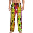thumbnail image 1 of Balery Men'S Colorful Tie Dye Stained Glass 1 Pants,Sleepwear Pants,Pajama Pants,Pj Bottoms Drawstring And Pockets-Small, 1 of 9