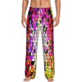 thumbnail image 1 of Balery Men'S Colorful Tie Dye Stained Glass 3 Pants,Sleepwear Pants,Pajama Pants,Pj Bottoms Drawstring And Pockets-Large, 1 of 9