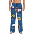 thumbnail image 1 of Balery Men'S Construction Vehicles Pants,Sleepwear Pants,Pajama Pants,Pj Bottoms Drawstring And Pockets-Small, 1 of 9