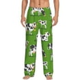 thumbnail image 1 of Balery Men'S Cows With Calfs Green Pants,Sleepwear Pants,Pajama Pants,Pj Bottoms Drawstring And Pockets-Xx-Large, 1 of 9
