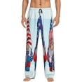 thumbnail image 1 of Balery Men'S Cute Gnomes In Usa1 Pants,Sleepwear Pants,Pajama Pants,Pj Bottoms Drawstring And Pockets-Small, 1 of 9