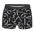 thumbnail image 1 of Balery Numbers Men's Boxer Briefs, Soft and Breathable Cotton Underwear with nylon Waistband-XX-Large, 1 of 9