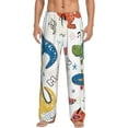 thumbnail image 1 of Balery Men'S Dinosaur Pants,Sleepwear Pants,Pajama Pants,Pj Bottoms Drawstring And Pockets-Small, 1 of 9