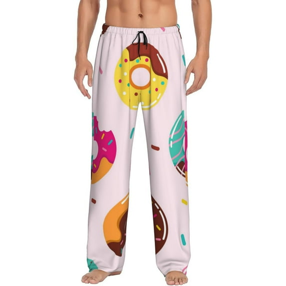 Balery Men'S Donut Pants,Sleepwear Pants,Pajama Pants,Pj Bottoms Drawstring And Pockets-Xx-Large