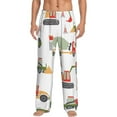 thumbnail image 1 of Balery Men'S Excavator Pants,Sleepwear Pants,Pajama Pants,Pj Bottoms Drawstring And Pockets-Medium, 1 of 9