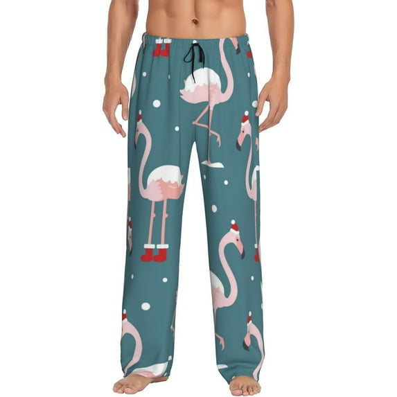 Balery Men'S Flamingo Pants,Sleepwear Pants,Pajama Pants,Pj Bottoms Drawstring And Pockets-Small