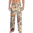 thumbnail image 1 of Balery Men'S Floral With Birds And Fantasy Flowers Pants,Sleepwear Pants,Pajama Pants,Pj Bottoms Drawstring And Pockets-Xx-Large, 1 of 9