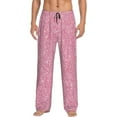 thumbnail image 1 of Balery Men'S Glitter Pink Pants,Sleepwear Pants,Pajama Pants,Pj Bottoms Drawstring And Pockets-Small, 1 of 9
