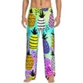 thumbnail image 1 of Balery Men'S Graffiti Pineapples Pants,Sleepwear Pants,Pajama Pants,Pj Bottoms Drawstring And Pockets-Small, 1 of 9