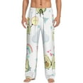 thumbnail image 1 of Balery Men'S Green Blue Avocado Pants,Sleepwear Pants,Pajama Pants,Pj Bottoms Drawstring And Pockets-Small, 1 of 9
