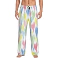 thumbnail image 1 of Balery Men'S Hand Drawn Colored Hearts Pants,Sleepwear Pants,Pajama Pants,Pj Bottoms Drawstring And Pockets-Large, 1 of 9