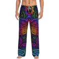 thumbnail image 1 of Balery Men'S Indian Mandalas Dragonfly Pants,Sleepwear Pants,Pajama Pants,Pj Bottoms Drawstring And Pockets-Small, 1 of 9