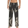 thumbnail image 1 of Balery Men'S Japanese White Cranes Pants,Sleepwear Pants,Pajama Pants,Pj Bottoms Drawstring And Pockets-Small, 1 of 9