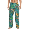 thumbnail image 1 of Balery Men'S Jungle Animals Pants,Sleepwear Pants,Pajama Pants,Pj Bottoms Drawstring And Pockets-Medium, 1 of 9