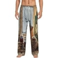 thumbnail image 1 of Balery Men'S Oil Lamp Coffee Beans Pants,Sleepwear Pants,Pajama Pants,Pj Bottoms Drawstring And Pockets-Small, 1 of 9