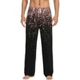thumbnail image 1 of Balery Men'S Rose Gold Glitter1 Pants,Sleepwear Pants,Pajama Pants,Pj Bottoms Drawstring And Pockets-X-Large, 1 of 9