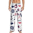 thumbnail image 1 of Balery Men'S Sailing Marine Travel Pants,Sleepwear Pants,Pajama Pants,Pj Bottoms Drawstring And Pockets-Small, 1 of 9