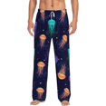 thumbnail image 1 of Balery Men'S Sea Jellyfish Pants,Sleepwear Pants,Pajama Pants,Pj Bottoms Drawstring And Pockets-X-Large, 1 of 9