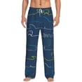 thumbnail image 1 of Balery Men'S Shark Pants,Sleepwear Pants,Pajama Pants,Pj Bottoms Drawstring And Pockets-Small, 1 of 9