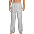 thumbnail image 1 of Balery Men'S Silver Glitter Pants,Sleepwear Pants,Pajama Pants,Pj Bottoms Drawstring And Pockets-Xx-Large, 1 of 9