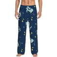 thumbnail image 1 of Balery Men'S Space Dinosaur Pants,Sleepwear Pants,Pajama Pants,Pj Bottoms Drawstring And Pockets-Small, 1 of 9