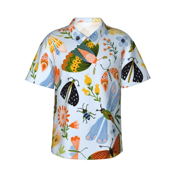 Balery Men'S Summer Hawaiian Shirts Short-Sleeve Design Name Printed Casual Shirts - Size Name