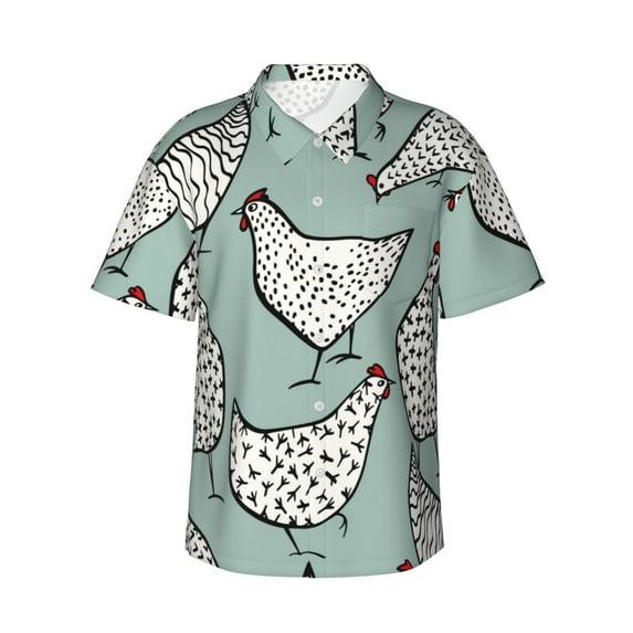 Balery Men'S Summer Hawaiian Shirts Short-Sleeve Design Name Printed Casual Shirts - Size Name
