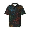 thumbnail image 1 of Balery Gamepad Joystick Game Print Men's Hawaiian Shirts Short Sleeve Beach Shirt Relaxed Fit Vacation Button Down Shirts-X-Large, 1 of 9