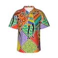 thumbnail image 1 of Balery Dancing African Womans Print Men's Hawaiian Shirts Short Sleeve Beach Shirt Relaxed Fit Vacation Button Down Shirts-X-Large, 1 of 9
