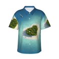 thumbnail image 1 of Balery Men'S Summer Hawaiian Shirts Short-Sleeve Design Name Printed Casual Shirts - Size Name, 1 of 9