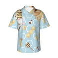thumbnail image 1 of Balery Men'S Summer Hawaiian Shirts Short-Sleeve Design Name Printed Casual Shirts - Size Name, 1 of 9
