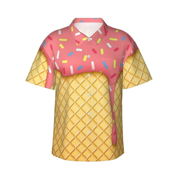 Balery Men'S Summer Hawaiian Shirts Short-Sleeve Design Name Printed Casual Shirts - Size Name