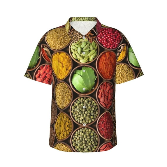 Balery Men'S Summer Hawaiian Shirts Short-Sleeve Design Name Printed Casual Shirts - Size Name