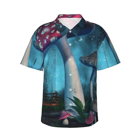 Balery Men'S Summer Hawaiian Shirts Short-Sleeve Design Name Printed Casual Shirts - Size Name