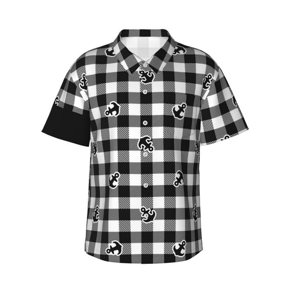 Balery Men'S Summer Hawaiian Shirts Short-Sleeve Design Name Printed Casual Shirts - Size Name