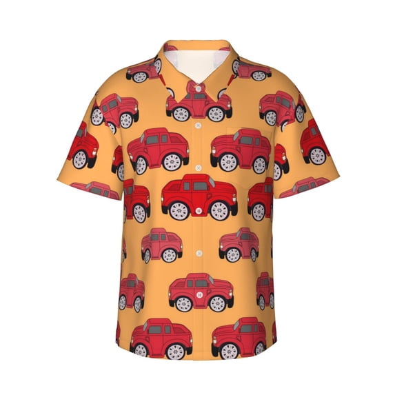 Balery Men'S Summer Hawaiian Shirts Short-Sleeve Design Name Printed Casual Shirts - Size Name