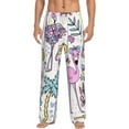 thumbnail image 1 of Balery Men'S Summer With Flamingo Pants,Sleepwear Pants,Pajama Pants,Pj Bottoms Drawstring And Pockets-Xx-Large, 1 of 9