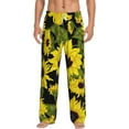 thumbnail image 1 of Balery Men'S Sunflowers In Vintage Pants,Sleepwear Pants,Pajama Pants,Pj Bottoms Drawstring And Pockets-Medium, 1 of 9