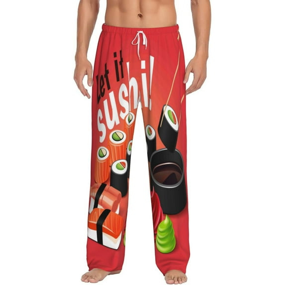 Balery Men'S Sushi Pants,Sleepwear Pants,Pajama Pants,Pj Bottoms Drawstring And Pockets-Xx-Large