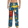 thumbnail image 1 of Balery Men'S Vehicles Cartoon With Funny Drivers Pants,Sleepwear Pants,Pajama Pants,Pj Bottoms Drawstring And Pockets-X-Large, 1 of 9