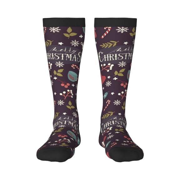Balery Merry Christmas Fun Novelty Socks Men'S Women'S Crew Socks Funny Crazy Novelty Socks Quirky And Cool Socks