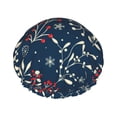 thumbnail image 1 of Balery Merry Christmas Shower Caps, Double Layer Waterproof Shower Cap, Double Layers Reusable Shower Cap With Soft Comfortable For Long Thick Hair Soft Bath Shower Hair Caps, 1 of 9